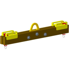 18-30" Spread Non-Conductive Lift Beam, Yellow - 4000 Lb. Capacity