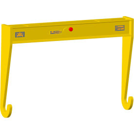 36" Dia. X 72"L Roll Lifting Beam, Yellow, 18"L x 40"W x 78"H, 440lbs, 10000 Lb. Capacity