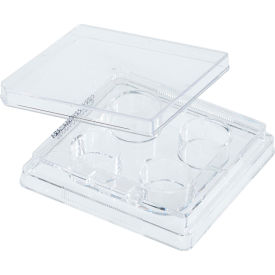 4 Well Non-treated Plate with Lid, Individual, Sterile, 50/PK