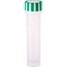 2.0mL Screw Top Micro Tube & Cap, Self-Standing, Grip Band, Green, Sterile, 500PK