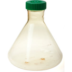3L Fernbach Flask, Vent Cap, Plain Bottom, Polycarbonate, Sterile