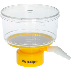250mL Bottle Top Filter, Nylon Filter Material, 0.45m, 75mm, Sterile