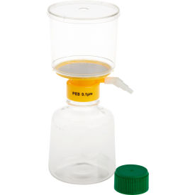 500mL Filter System, PES Filter, 0.10µm, 90mm, Sterile, Polystyrene, 12/PK