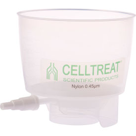 500mL PP Bottle Top Filter, Nylon Filter, 0.45µm, 90mm, Non-Sterile, 12/PK