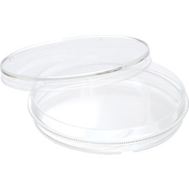 70x15mm Tissue Culture Treated Dish w/Grip Ring, Sterile, Clear, Polystyrene, 500/PK