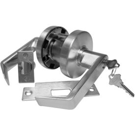 Leverset W/ Single Step Roses Entry Lock - Dull Chrome Keyed Different