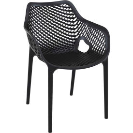 Siesta Air XL Outdoor Dining Arm Chair, Black
