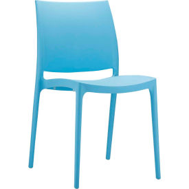 Resin Dining Chair, Blue