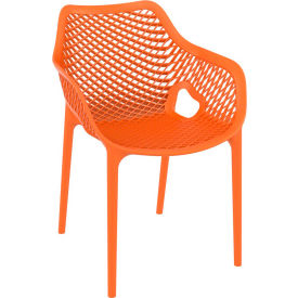 Outdoor Dining Arm Chair, Orange