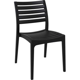Outdoor Dining Chair, Black