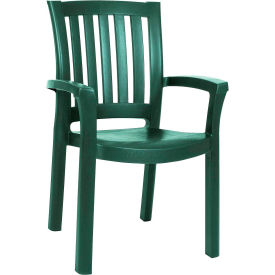 Resin Dining Arm Chair, Green