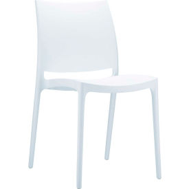 Siesta Maya Resin Dining Chair, White