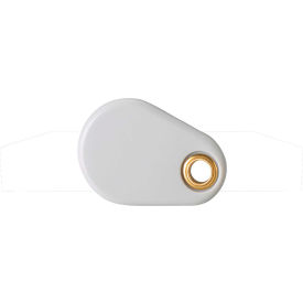Proximity Key Ring Tag, White, 25/PK, 1-1/2"L x 1-3/16"W x 1/8"H