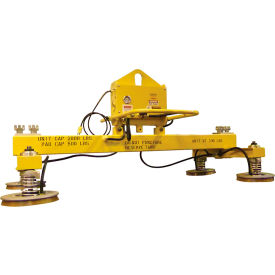 Horizontal Twin Crossarm with 4 Pad Vacuum Lifter, 1600 Lbs. Capacity