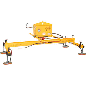 Horizontal Twin Crossarm with 4 Pad Vacuum Lifter, 680 Lbs. Capacity