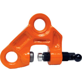 Renfroe Vertical Lifting, Locking, Screw Clamp, Orange, Steel, 4000 Lbs Capacity, 1-1/2" Opening