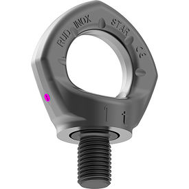Star Eyebolt Stainless Steel Hoist Ring, 0 Pivot, 5500 lb. Load Capacity