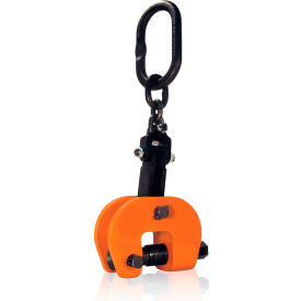 Vertical Lifting, Locking, Screw Clamp, Orange, Steel, 3000 Lbs Capacity, 1-1/4" Opening