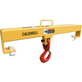 Fork Lift Beam, Double Fork, Single Swivel Hook, 10,000lb., 36" Dim A Size