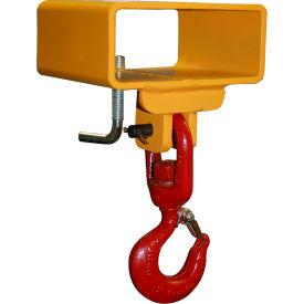Fork Lift Beam, Single Fork Single Fixed Hook, 3000lb., 4-1/2" Dim A Size