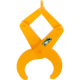 Pipe Tongs, 1000 Lbs. Capacity, Yellow, Steel, Fixed Diameter 5", 1.31" Opening