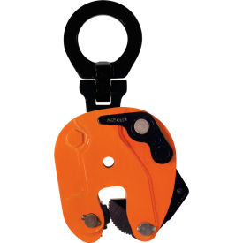 Vertical Lifting, 180 Degree Turning Plate Clamp, Steel, 2000 Lbs Cap, 3/4" Opening