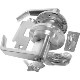 Leverset W/ 2 Step Rose Entry Lock - Dull Chrome Keyed Alike