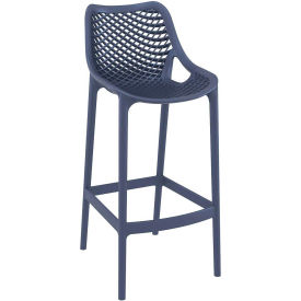 Siesta Air Resin Bar Stool, Dark Gray