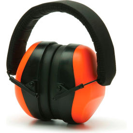 Low Profile Foldaway Earmuffs, Hi-Vis Orange, NRR 26dB