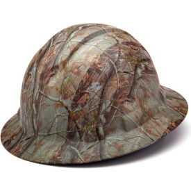 Full Brim Hard Hat, Mate Camo Pattern, 4-Point Ratchet Suspension