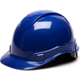 Cap Style Hard Hat, Blue, 6-Point Ratchet Suspension