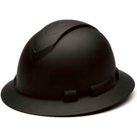 Full Brim Hard Hat, Matte Black Graphite Pattern, 4-Point Ratchet Suspension
