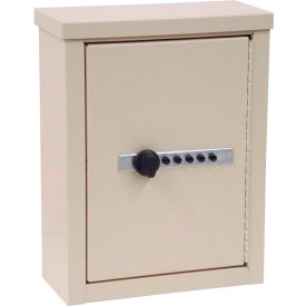 Wall Storage Cabinet W/ Combo Lock - Beige