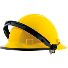 E18 Nylon Face Shield Carrier For Americana & Omega II Full Brim Hats, Black, Pack of 48