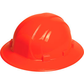 Full Brim Cap, 6-Point Mega Ratchet Suspension, Hi-Viz Orange