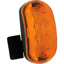 Hard Hat Safety Light, Amber, Pack of 12