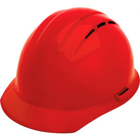 Americana Vented Cap with Accessory Slots, 4-Point Slide-Lock Suspension, Red
