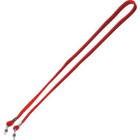 Metal Detectable Spectacle Strap, 24"L, Red, Pack of 12