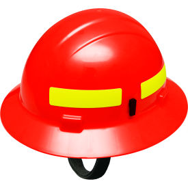 Americana Wildlands Full Brim Helmet, 4-Point Mega Ratchet Suspension, Red