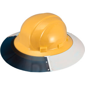 Sun Shield For Omega II Full Brim Hard Hat, White/Smoke