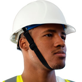 Hard Hat Chin Strap without Chin Guard, Black, Pack of 12
