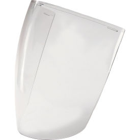 Face Shield For E12 Headgear, Polycarbonate, 8"L x 12"W x 5/8" Thick, Clear