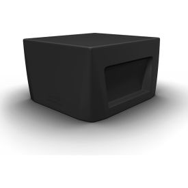 Endurance End Table, 23.75"W x 23.75"L, Black/Access Door