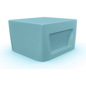 Endurance End Table, 23.75"W x 23.75"L, Blue Gray/Access Door