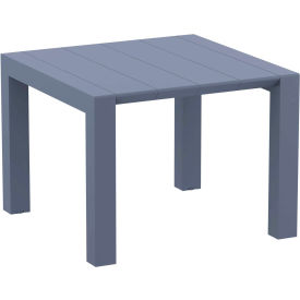 Siesta Vegas 39" to 55" Extendable Dining Table, Dark Gray