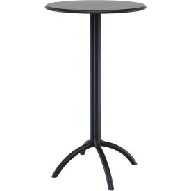 Siesta Octopus 24" Round Resin Bar Table, Black