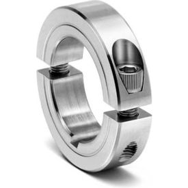 Two-Piece Clamping Collar with Keyway, 3/4", Aluminum