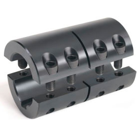 Two-Piece Industry Standard Clamping Couplings w/Keyway, 3/4", Black Oxide Steel