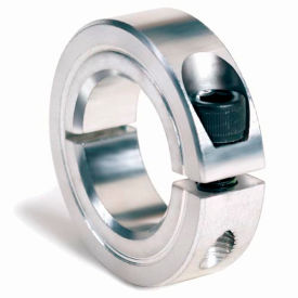 One-Piece Clamping Collar, 9/16", Zinc Plated Steel