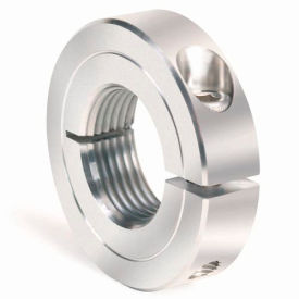 One-Piece Threaded Clamping Collar Recessed Screw, Stainless Steel.